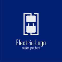 socket vector logo on blue background