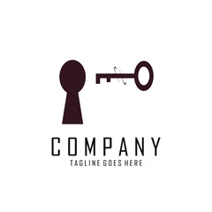 vector image of door locks and keyholes