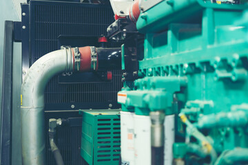 big generator engine and turbo charge industrial
