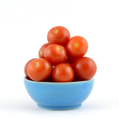Cherry tomatoes in ceramic bowl
