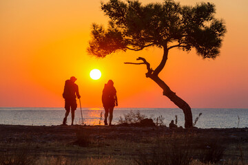 Couple in hike