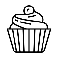 Bakery products icon vector. bake illustration sign. cake symbol.