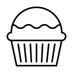 Bakery products icon vector. bake illustration sign. cake symbol.