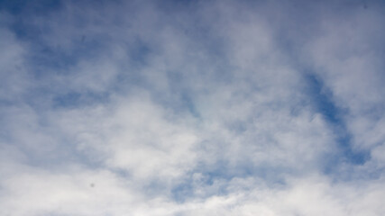 clouds over frosty St. Petersburg