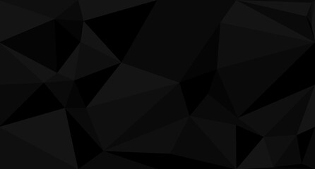 Fototapeta premium Black low poly business background. Vector illustration