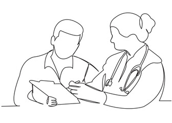 a man at a doctor's reception