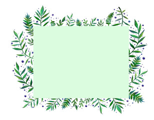 watercolor illustration pattern leaf isolated plant nature frame summer spring tulip similar