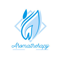 essential oil aromatherapy isolated on white background. vector illustration