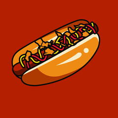 A hot dog is a food consisting of a grilled or steamed sausage served in the slit of a partially sliced bun