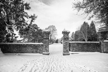 The old gates leading up to the manor. © Jaqueline