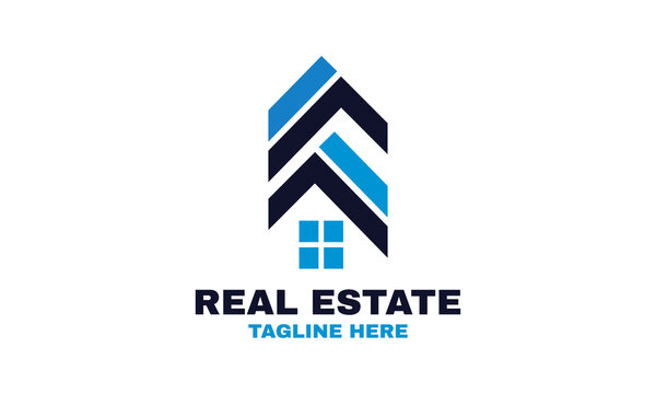 stock illustration real estate emblem concept logo inspiration logotype element for template vector