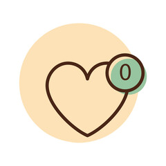 Favorites vector icon. E-commerce sign