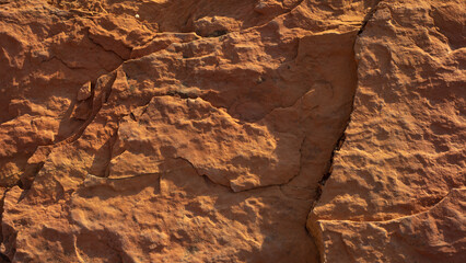 Texture in sandstone at temple of solomon in Capitol Reef National Park, Utah, on Nov. 10, 2019