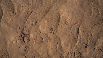 Texture in sandstone at the Temple of the Sun and Moon in Capitol Reef National Park, Utah, on Nov. 10, 2019