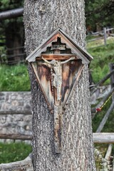 Typical mountain crucifix