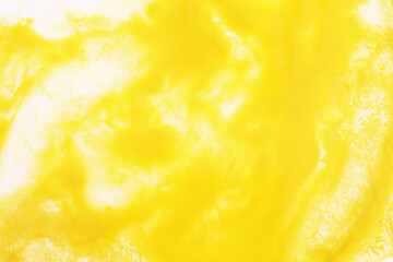 yellow liquid aquarelle paint background