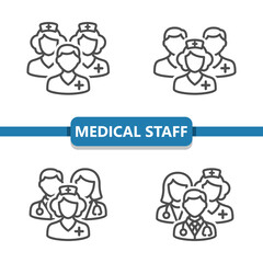 Medical Team Icons