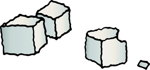 Sweets Valentines day,  Cute tea time. Hand draw