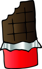 Sweets Valentines day,  Cute tea time. Hand draw