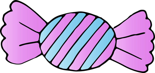 Sweets valentines day. Candy and more. Hand draw