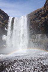 Obraz premium Skogafoss waterfall in the south of Iceland
