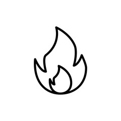 Fire Flat Icon Design Vector Template Illustration