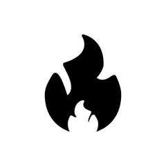 Fire Flat Icon Design Vector Template Illustration
