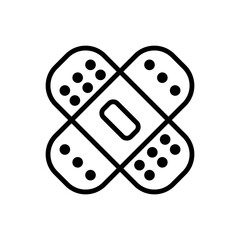 Plaster,Bandage Flat icon Design Vector Template Illustration