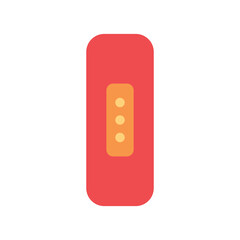 Plaster,Bandage Flat icon Design Vector Template Illustration