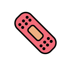 Plaster,Bandage Flat icon Design Vector Template Illustration