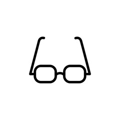 Eyeglasses Flat Icon Design Vector Template Illustration