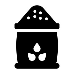 
Crop Bag in glyph style icon, editable vector 
