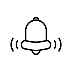 Bell Best Flat Icon Design Vector Template Illustration