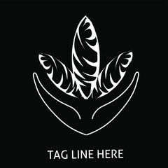 Leaf Logotype corporate identity for brands, nature logo, vector design