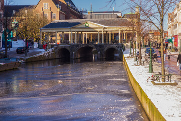 11th February 2021 Leiden, Netherlands, Sunny and cold day during the Storm Darcy