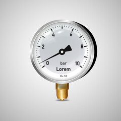 illustration of a pressure meter gauge
