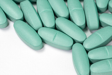 Medical pills close-up