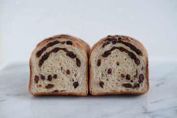 I baked a loaf of raisin bread.