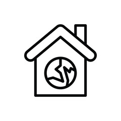 Green House Icon Logo Illustration Vector Isolated. Earth Day and Ecology Icon-Set. Suitable for Web Design, Logo, App, and UI.