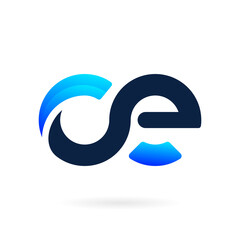 letter C and E logo icon