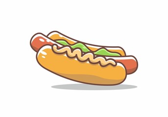 Tasty hot dogs with mayonnaise