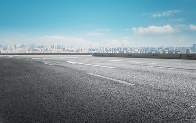 Fototapeta premium Urban roads and urban buildings