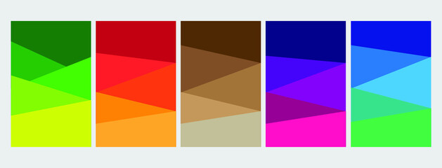 Fototapeta premium set of colorful banners