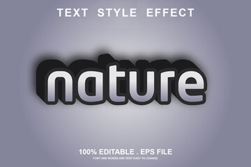 nature text effect editable