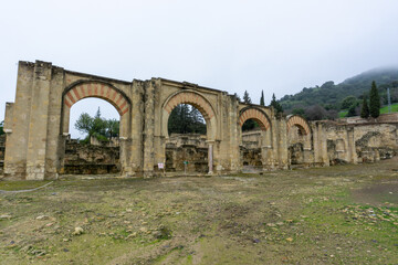 the ruins of the palace-city at Medina Zahara in Cordoba
