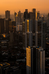 jakarta Cityscape. Jakarta is the capital city of indonesia. This is the iconic buildings in the...