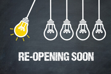 Fototapeta premium Re-opening soon