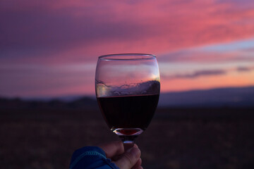 glass of wine
