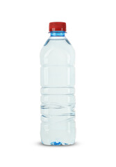 Naklejka premium small plastic bottle with water