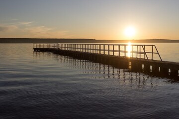 Fototapeta premium sunset on the pier